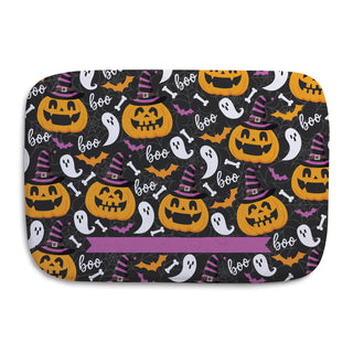 Spooky Fun Halloween Witch Pumpkin Pattern Hand Towel