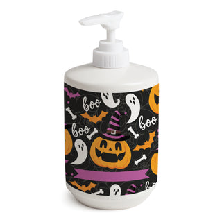 Spooky Fun Halloween Witch Pumpkin Pattern Soap Dispenser