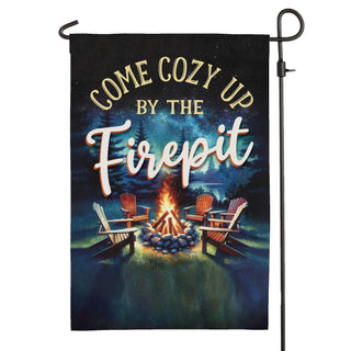 Welcome To Our Firepirt Garden Flag