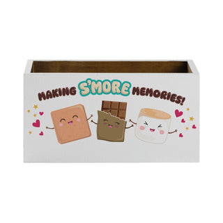 Making S'More Memories White Wood Storage Box 5x10