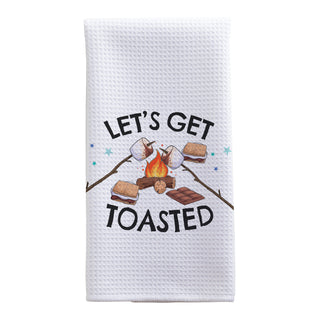 Let's Get Toasted Waffle Tea Towel