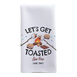 Let's Get Toasted Waffle Tea Towel