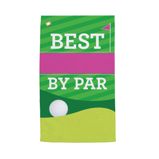 Best By Par Personalized Golf Towel - Pink