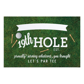 19th Hole Personalized Thin Doormat