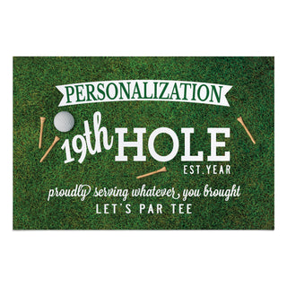 19th Hole Personalized Thin Doormat