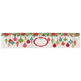 Ornaments Name & Initial Table Runner 13.5x71