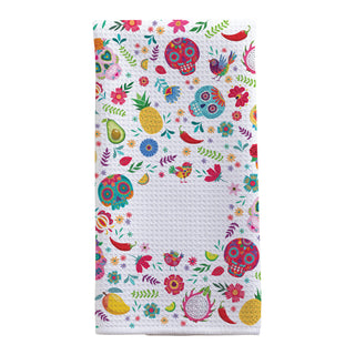 Sugar Skulls Tea Towel