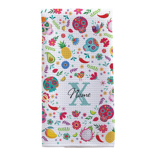 Sugar Skulls Tea Towel