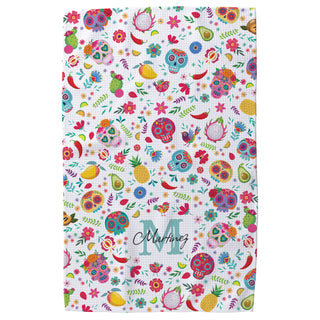 Sugar Skulls Tea Towel