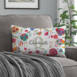 Sugar Skulls Lumbar Pillow