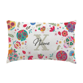 Sugar Skulls Lumbar Pillow