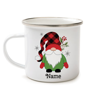 Buffalo Check Green Gnome Camp Mug