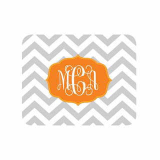 Chevron Monogram Personalized Mouse Pad