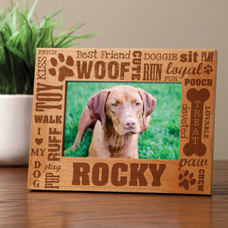 Dog Words Personalized Frame