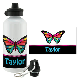 Pretty Butterfly Personalized Water Bottle