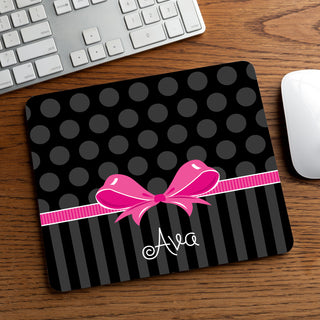 Sweet Bow Personalized Mouse Pad