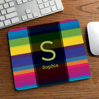 Colorful Stripes Personalized Mouse Pad