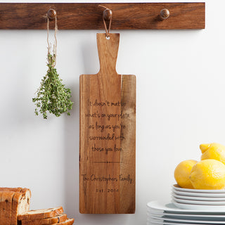 Surrounded With Those You Love Personalized Bread Board